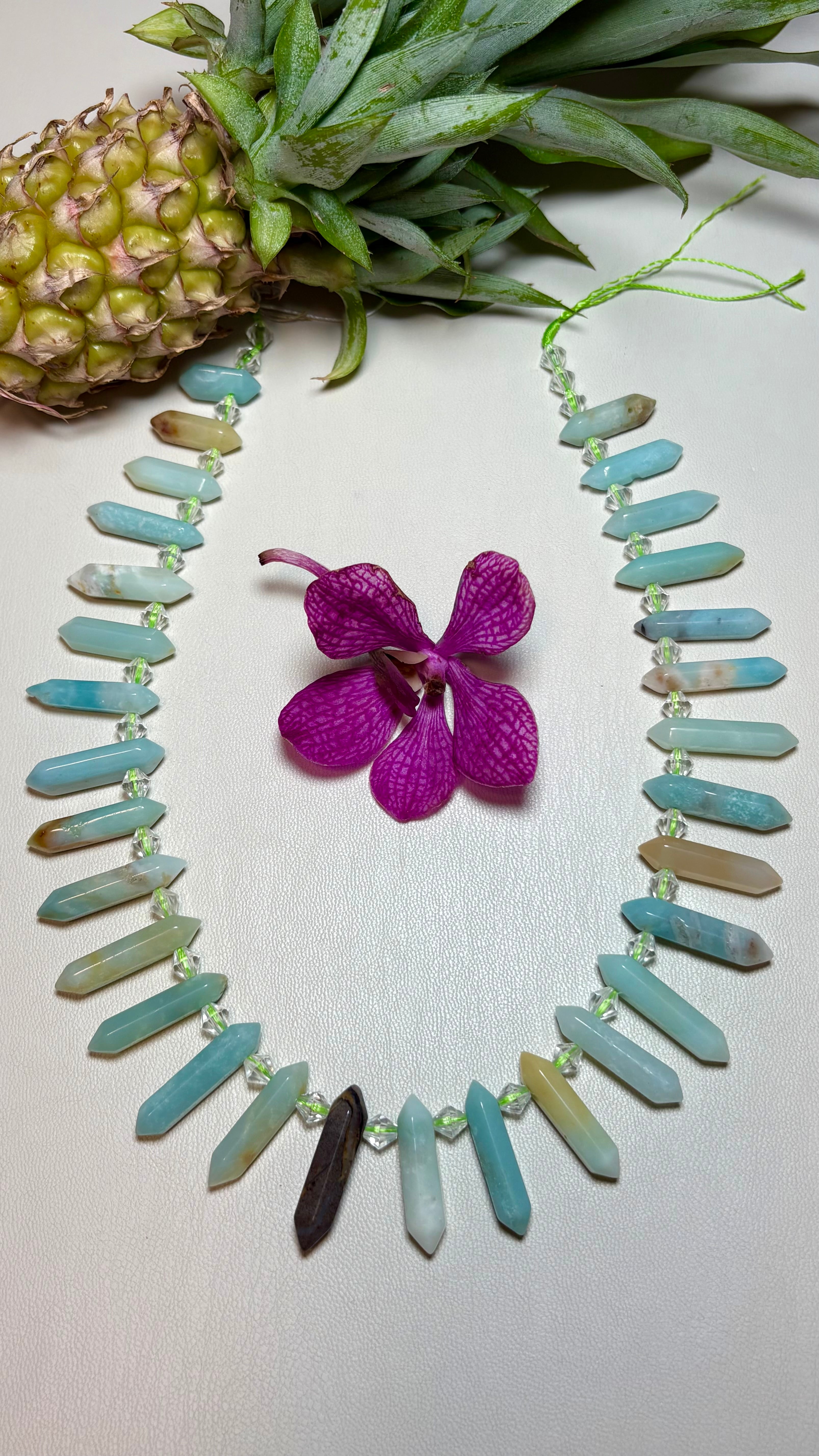 Amazonite Point (Pencil) Cut / アマゾナイト ポイント(ペンシル)カット