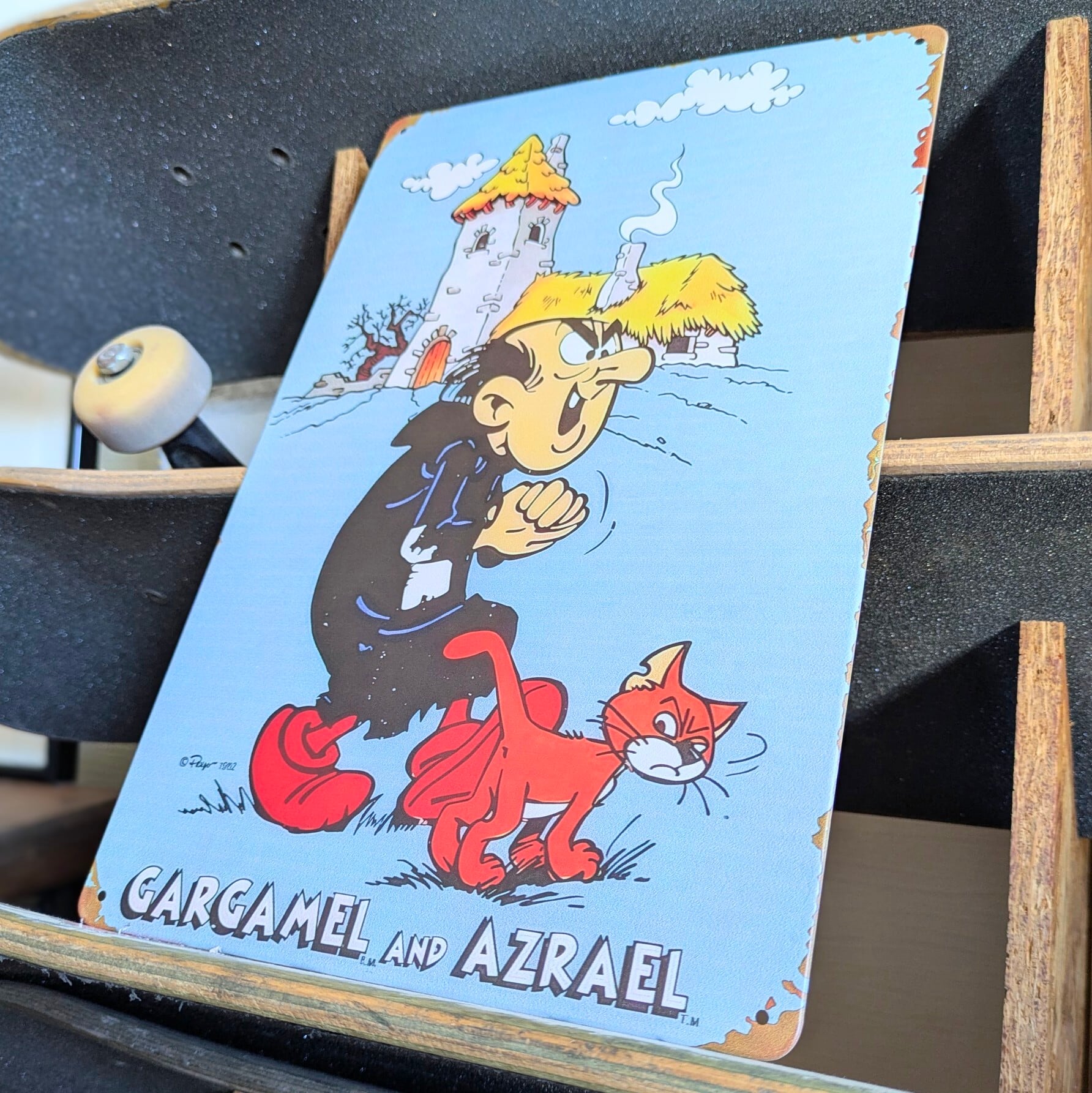 送料無料！ちょうどいいブリキ看板 【 SMURF ( スマーフ
