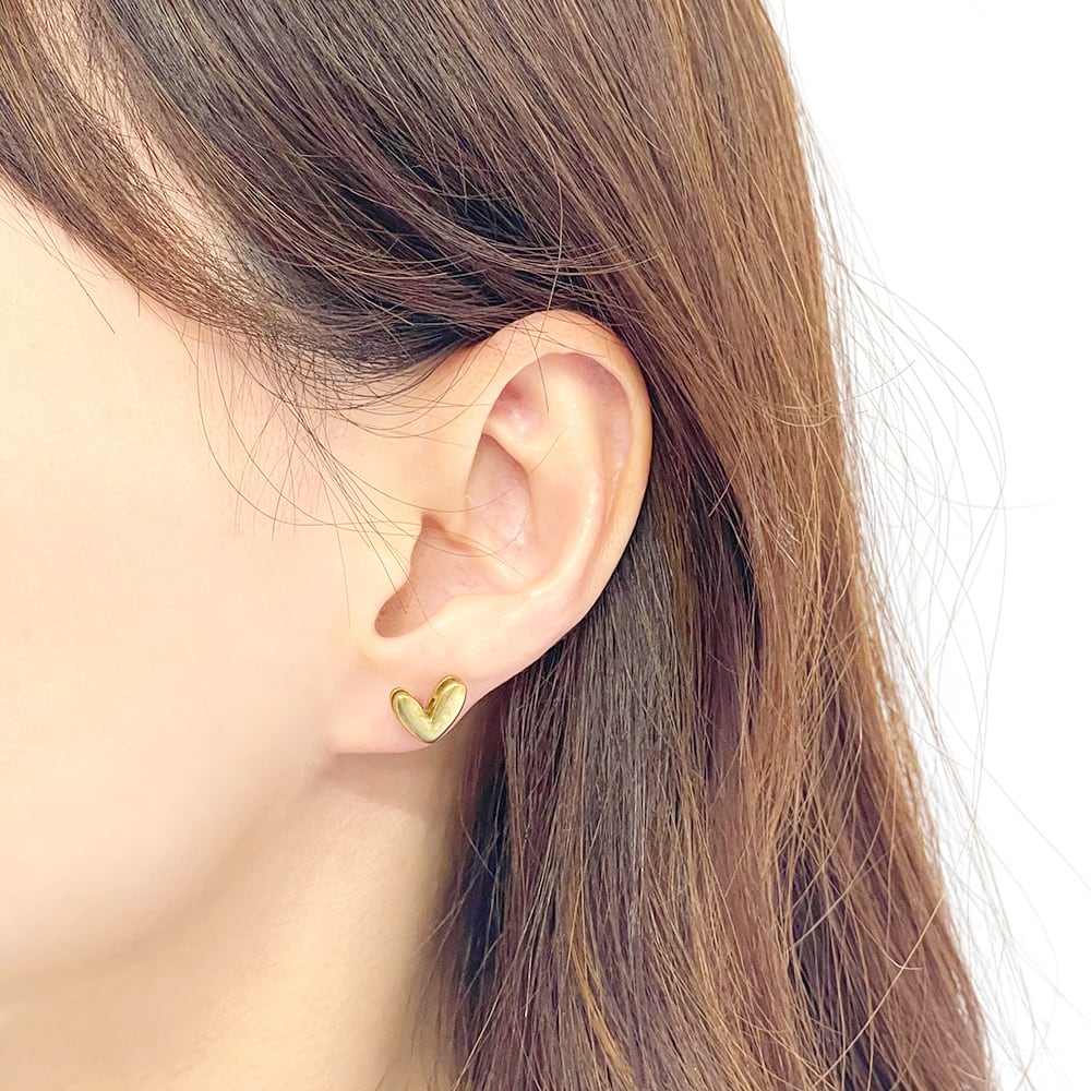 歪みハート ピアス【ete317】 | Pay ID