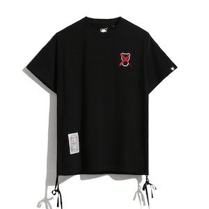 送料無料【HIPANDA ハイパンダ】レディース  ウェビング Tシャツ / WOMEN'S WEBBING SHORT SLEEVED T-SHIRT / WHITE・BLACK