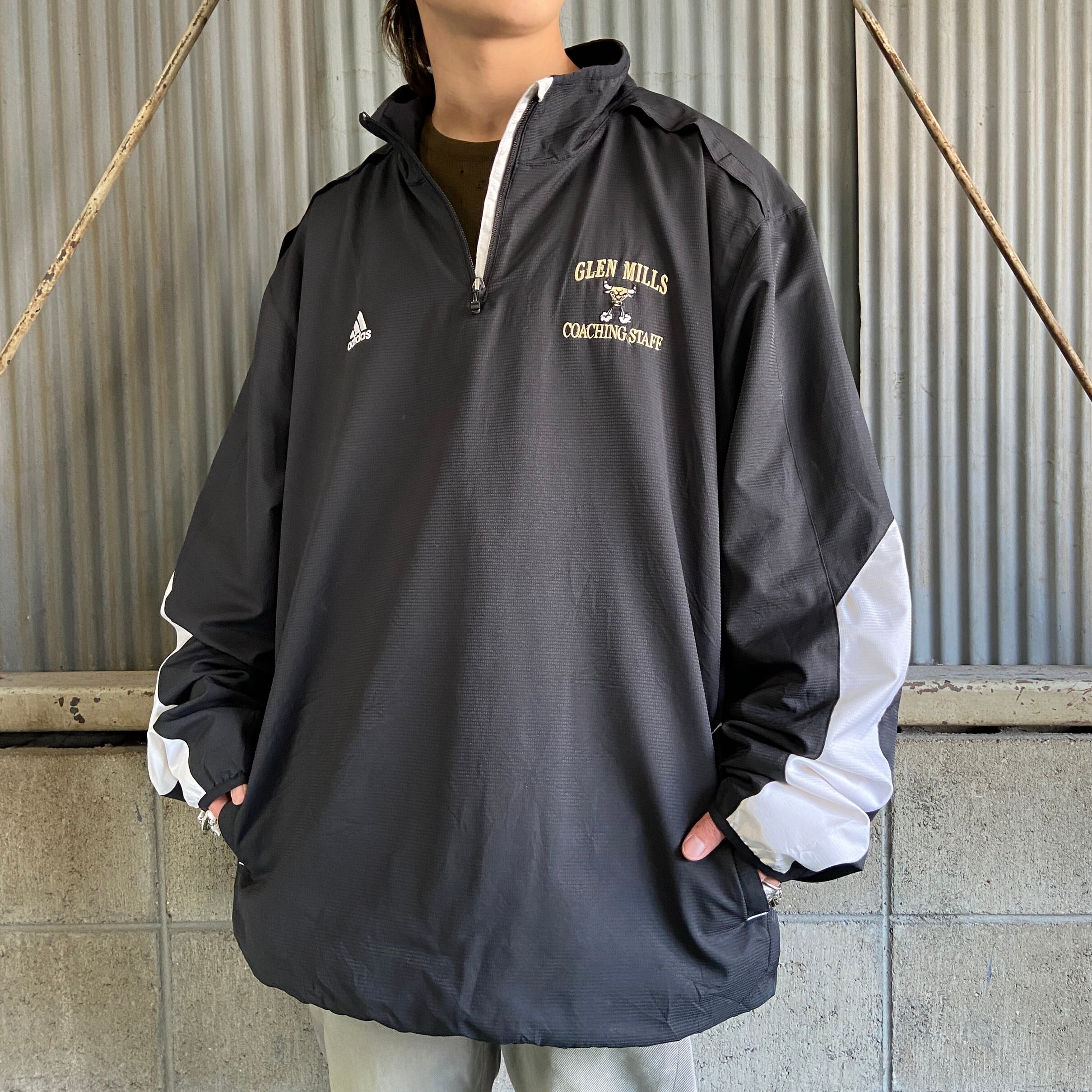 ゆったりサイズ 3XL adidas アディダス トラックジャケット 緑 白