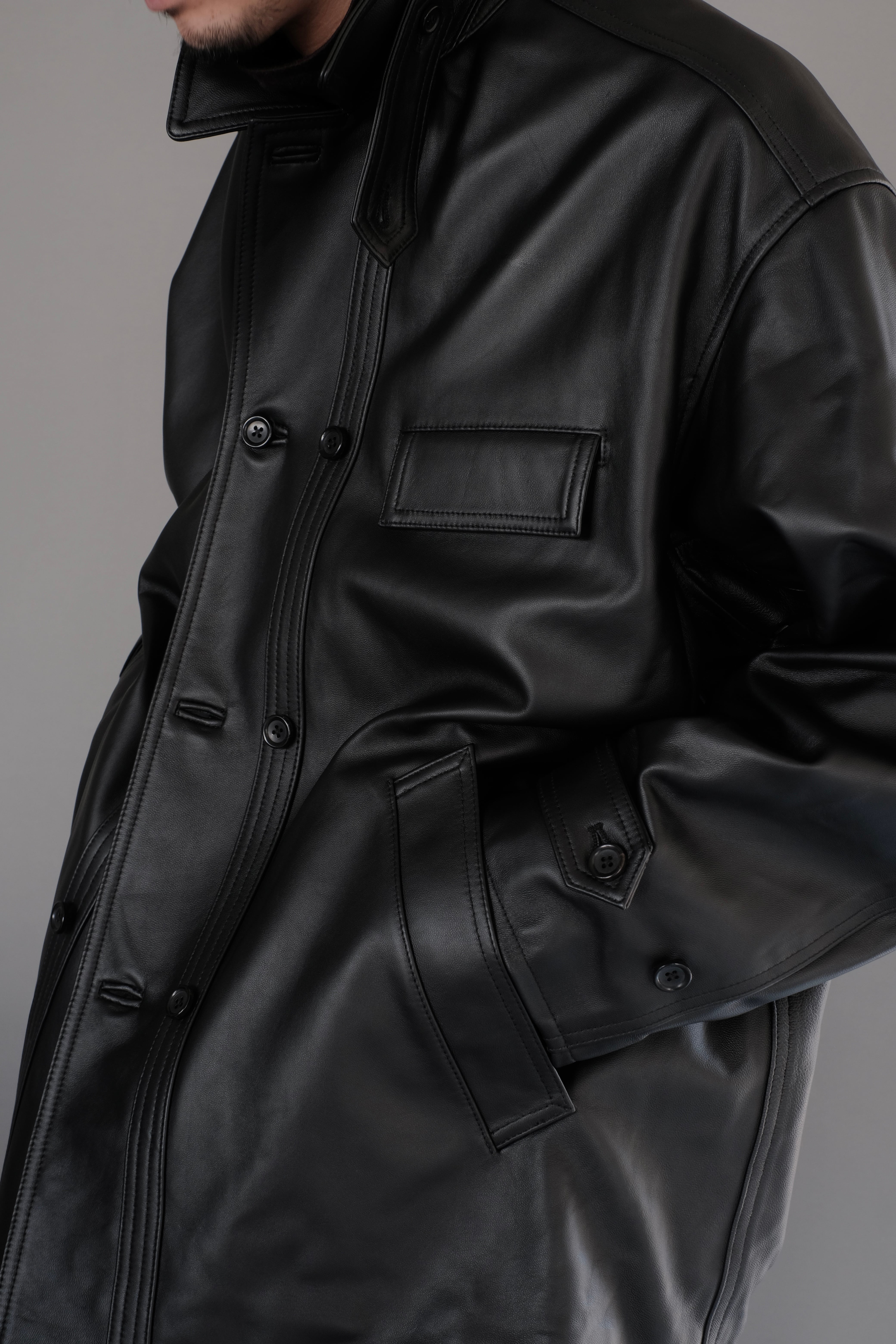 ジャケット・アウター graphpaper Leather Corbusier Jacket 2 graphpaper Leather Corbusier Jacket 2 - メルカリ