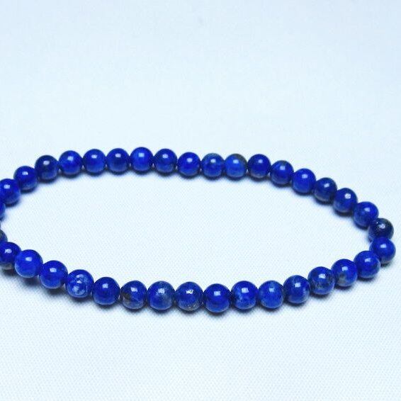 ラピスラズリ ブレスレット 5mm 一点物 メール便可 [M便 1/10] 111-48344