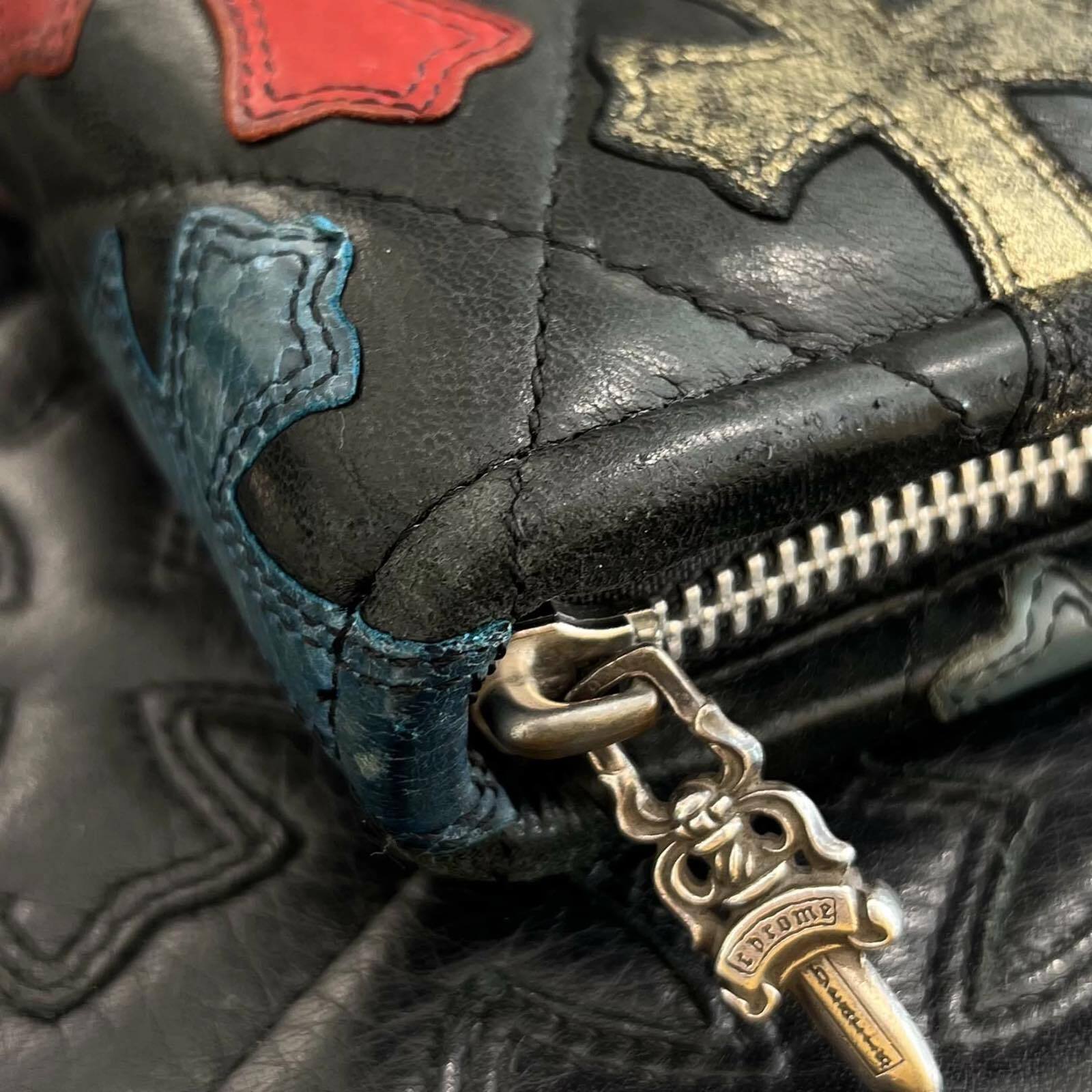 CHROME HEARTS クロムハーツ クロスパッチ ラウンドジップ