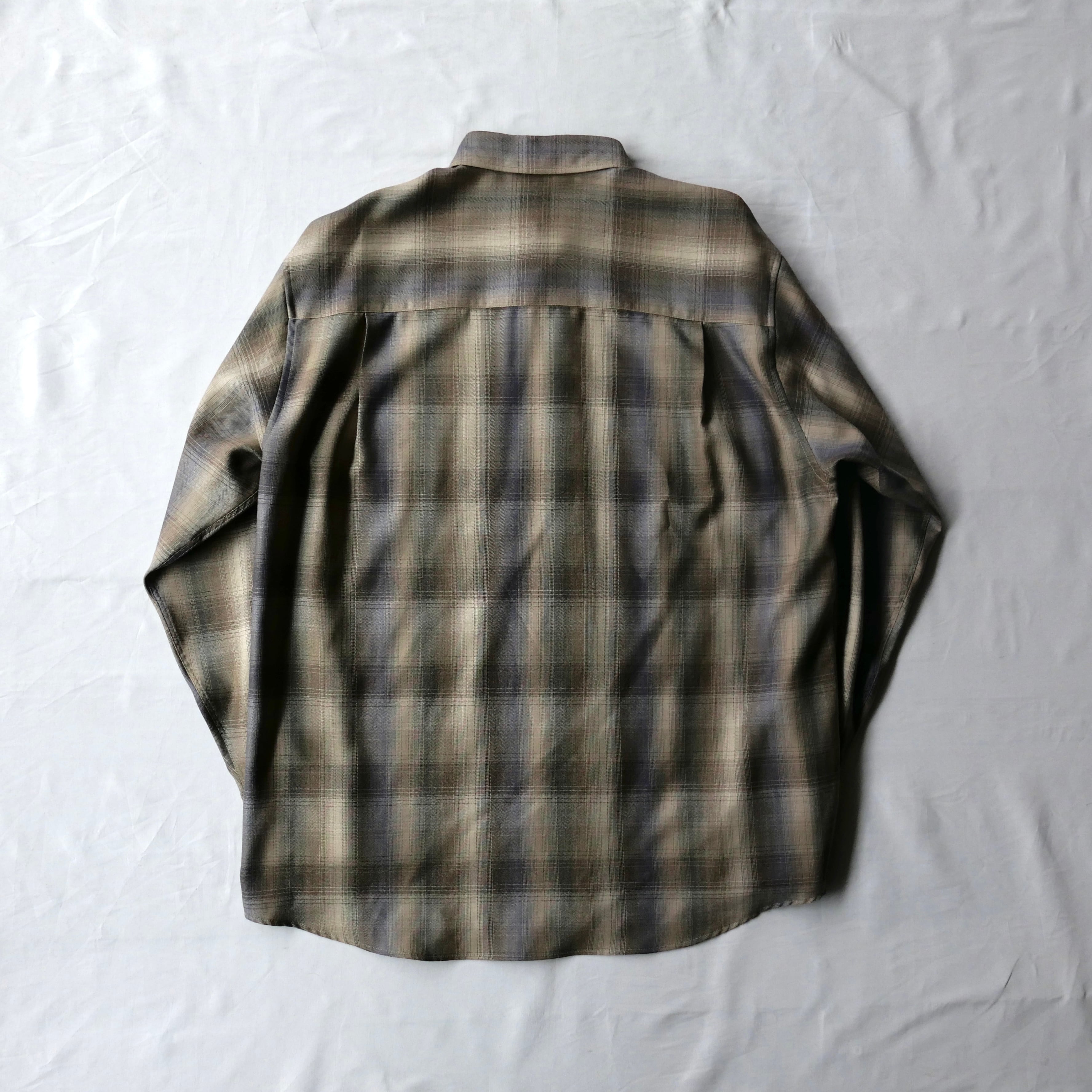 AURALEE 25AW LIGHT WOOL CHECK SHIRT | safarionline
