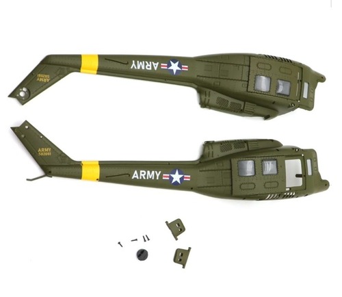 ◆【F07-006】YUXIANG F07-O(オプティカルフロー)・F07-V (UH-1D) Huey  メインボディ  ※ネオヘリで機体ご購入者のみ購入可