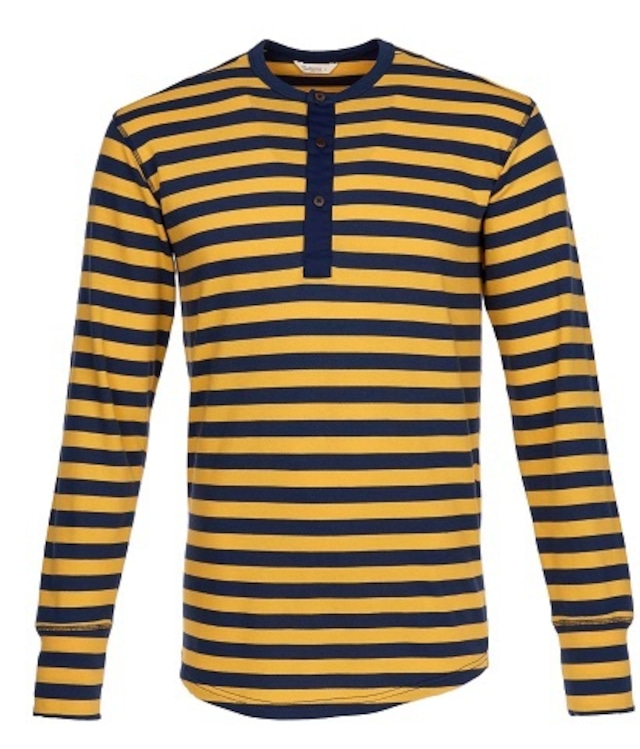 ＊Pike Brothers 1927 Henley Shirt long sleeve Newport Yellow＊ - メイン画像