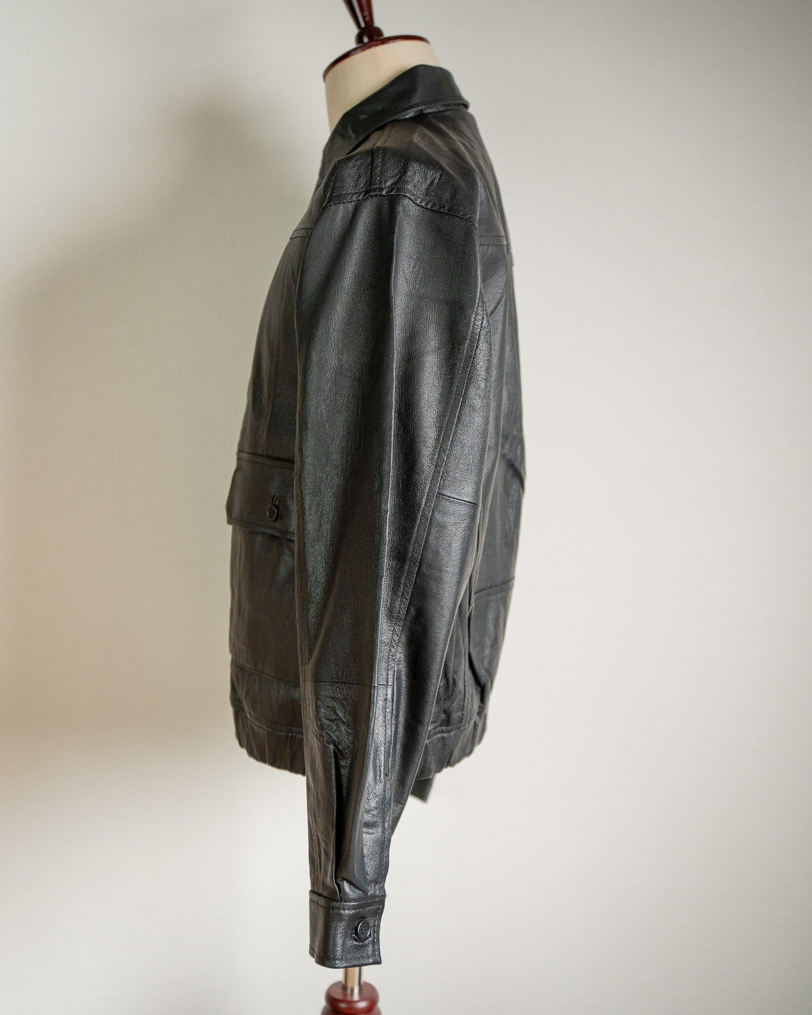 yoused】FRENCH ANTIQUE LEATHER JACKET ユーズド リメイク