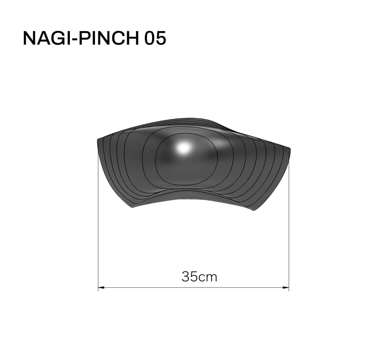 【木製クライミングホールド】NAGI-PINCH 05