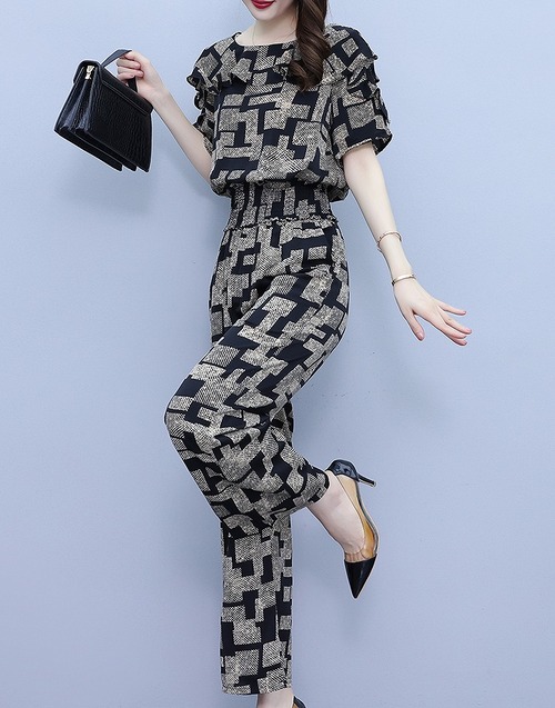 【大きいサイズL-5XL】【春夏新作】ファッション/上下セットトップス#serhi-21983a7