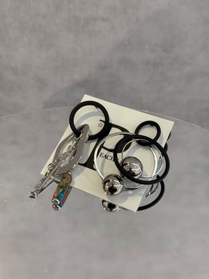 black silver ring overlap asymmetry