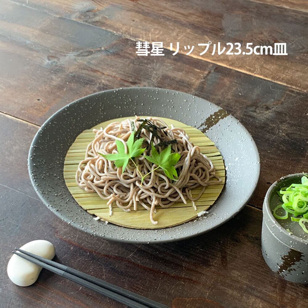 深皿 パスタ皿 彗星 リップル 7.5皿 おしゃれ 麺皿 カレー皿 そば用