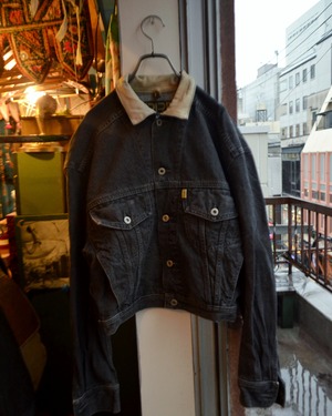 [M]90's "ESPRIT" black denim jacket