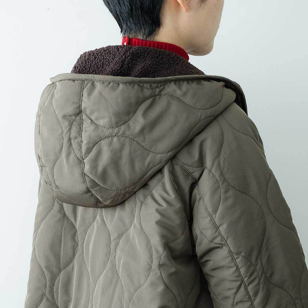 MidiUmi キルティングリバーシブルフードコート | LASQ store | ラスク