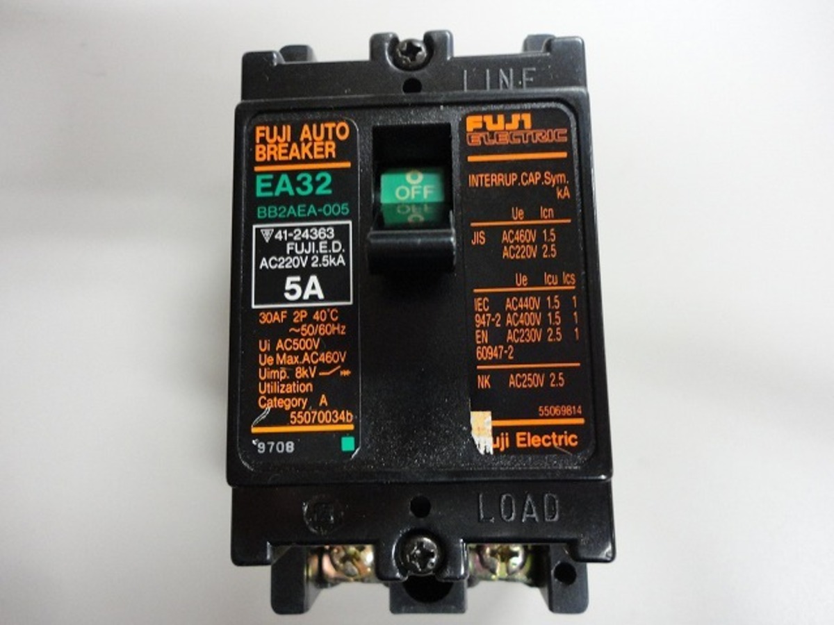 富士電機 EA32 5A 2P（端子カバー無し）（FBB-0006） | kosho net shop BASE店