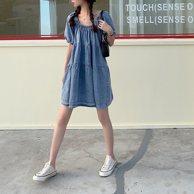 デニムワンピース 1013 Rripcord リップコード 韓国ファッション通販