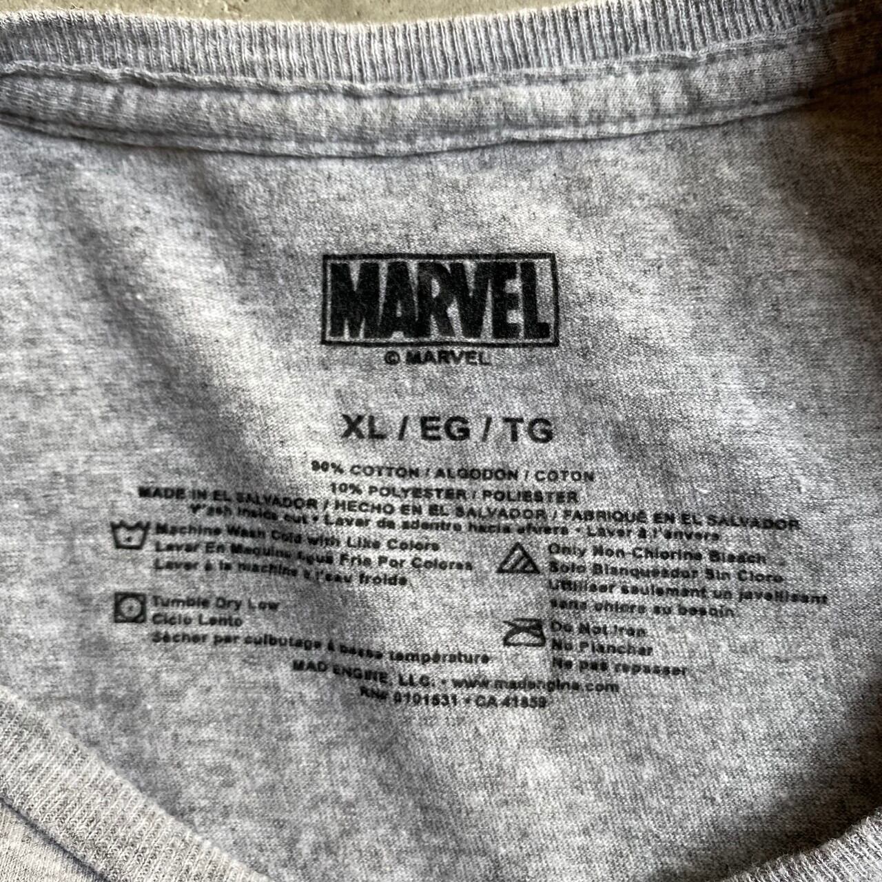 MARVEL コミック アメコミ キャラクタープリントTシャツ メンズXL 古着 グレー スーパーヒーロー映画 アメリカ【Tシャツ】【P2000】 |  cave 古着屋【公式】古着通販サイト powered by BASE