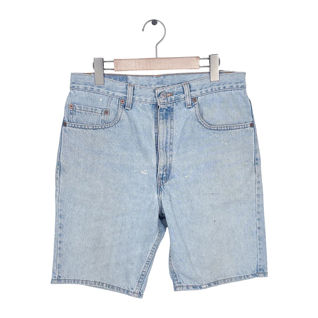 90s リーバイス 505 USA製 アイスブルー デニムショーツ レギュラーフィット ヴィンテージ ハーフパンツ Levis サイズW33相当 EA0357