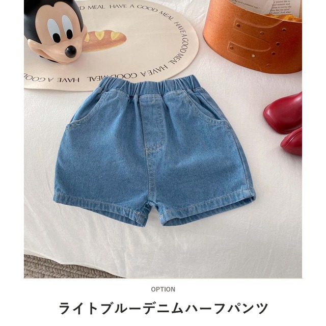 【BABY】トミーデニムハーフパンツ - 2