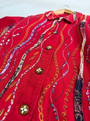 Embellished shirt jacket