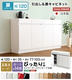 ラック セミオーダーカウンター下収納ぴったりくん キャビネット 幅120cm×奥行35cm 全14色