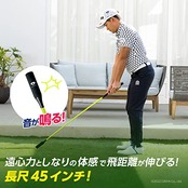 ダイヤゴルフ(DAIYA GOLF) スイング練習器具 ダイヤスイングプロツアー ツアープロが認めるウォームアップギア 素振り屋内ゴルフ練習道具 練習用クラブ ゴルフ練習用バット ゴルフスイング練習機 ゴルフ棒 しなり 飛距離アップ バランスD5 約45インチ TR-5002 イエロー