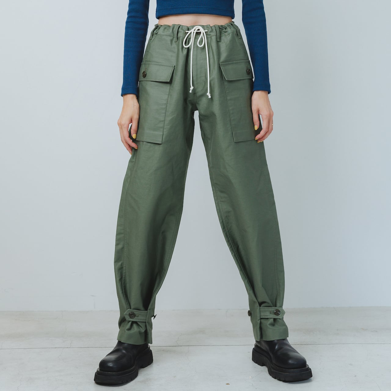 24A/W】AO-62 loop cargo pants / olive | akio