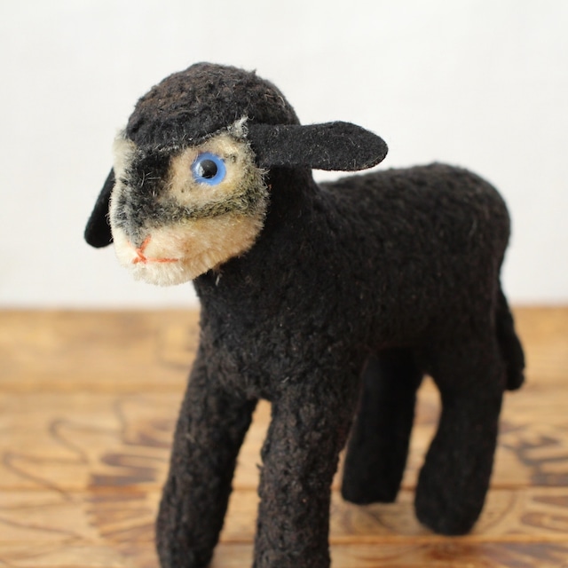 58アンティークシュタイフ　Mountain Sheep  羊/ 山羊　ビッグホーン Snucki 12cm