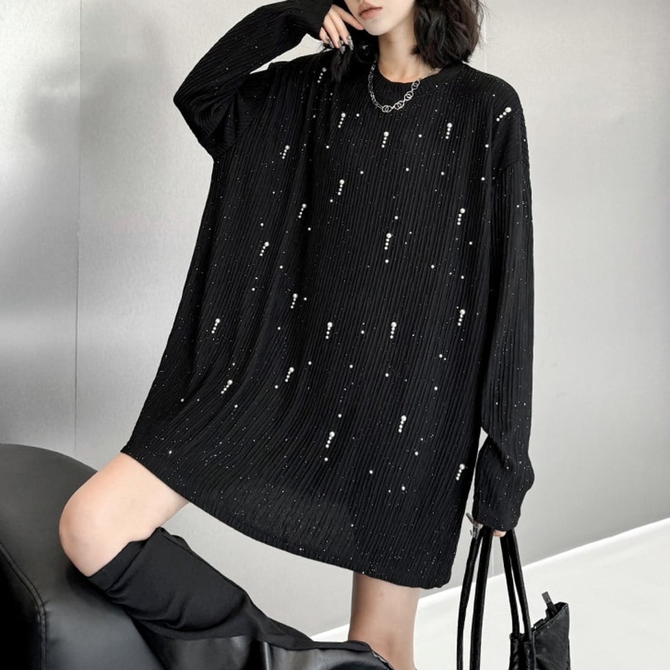 shiny short onepiece / l0817