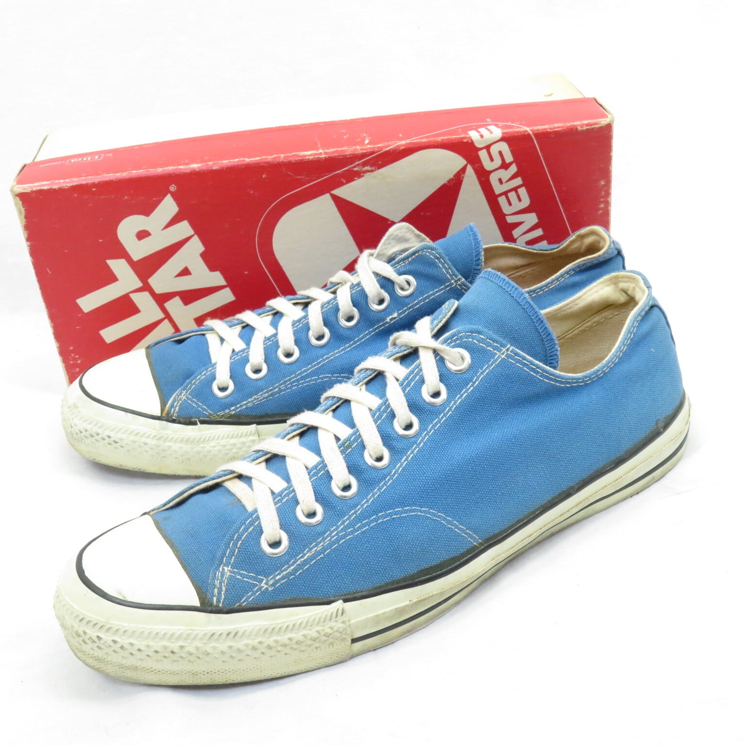 ビッグサイズ 80s CONVERSE USA製 ALL STAR OX スニーカー 箱付き