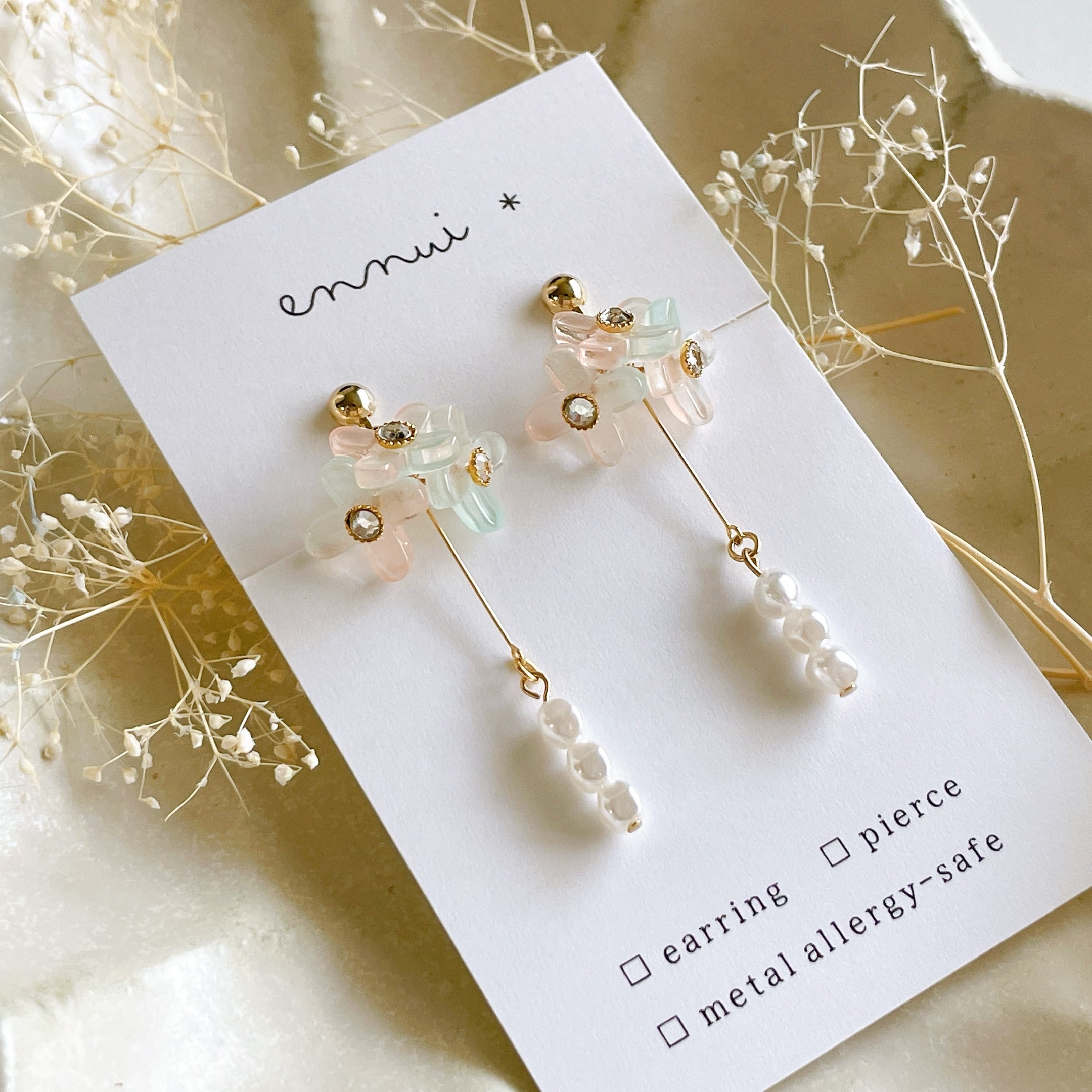 bouquet × sky】イヤリング/ピアス | ennui *
