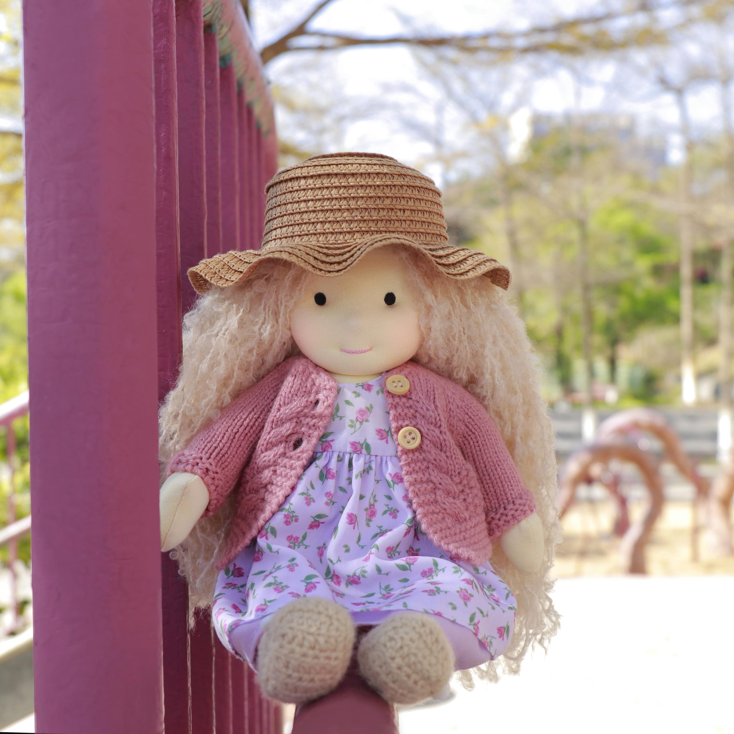 BlissfulPixie ウォルドルフ人形 手作り人形 Waldorf Doll - Bunny
