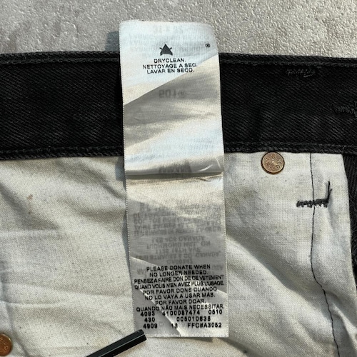 【W31 L32】 メキシコ製 levi's ブラックデニム リーバイス 501 詳細写真10