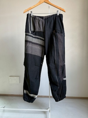 25) ニカパンツ ホソ ウールミックス BK/GY  玉木新雌 tamaki niime