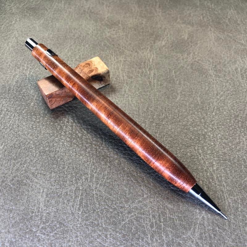 木軸 シャーペン ステッドラー 花梨瘤杢（147ペン工房翌檜 本花梨 虎杢  