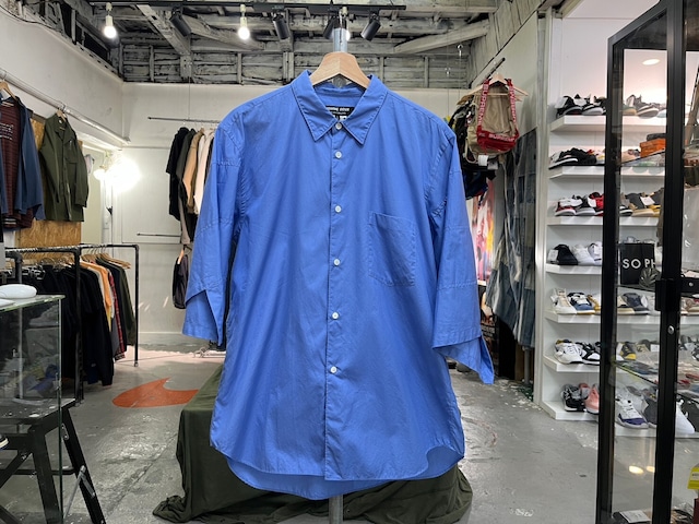 COMME des GARCONS HOMME DEUX PANELED SS SHIRT L.BLUE LARGE DG-B031 18099