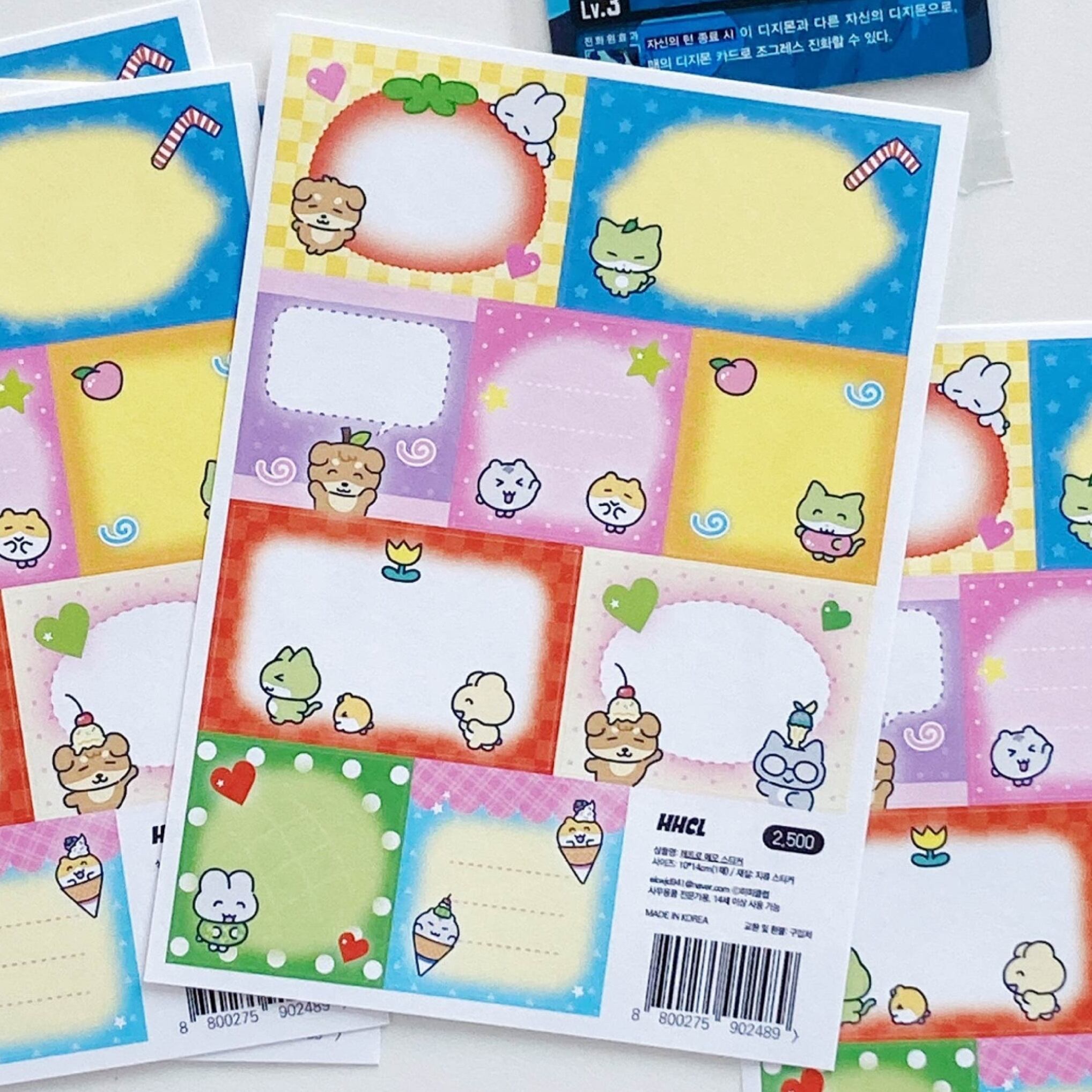 HEEHEECLUB] レトロ メモ ステッカー | moim - 韓国雑貨や小物の通販