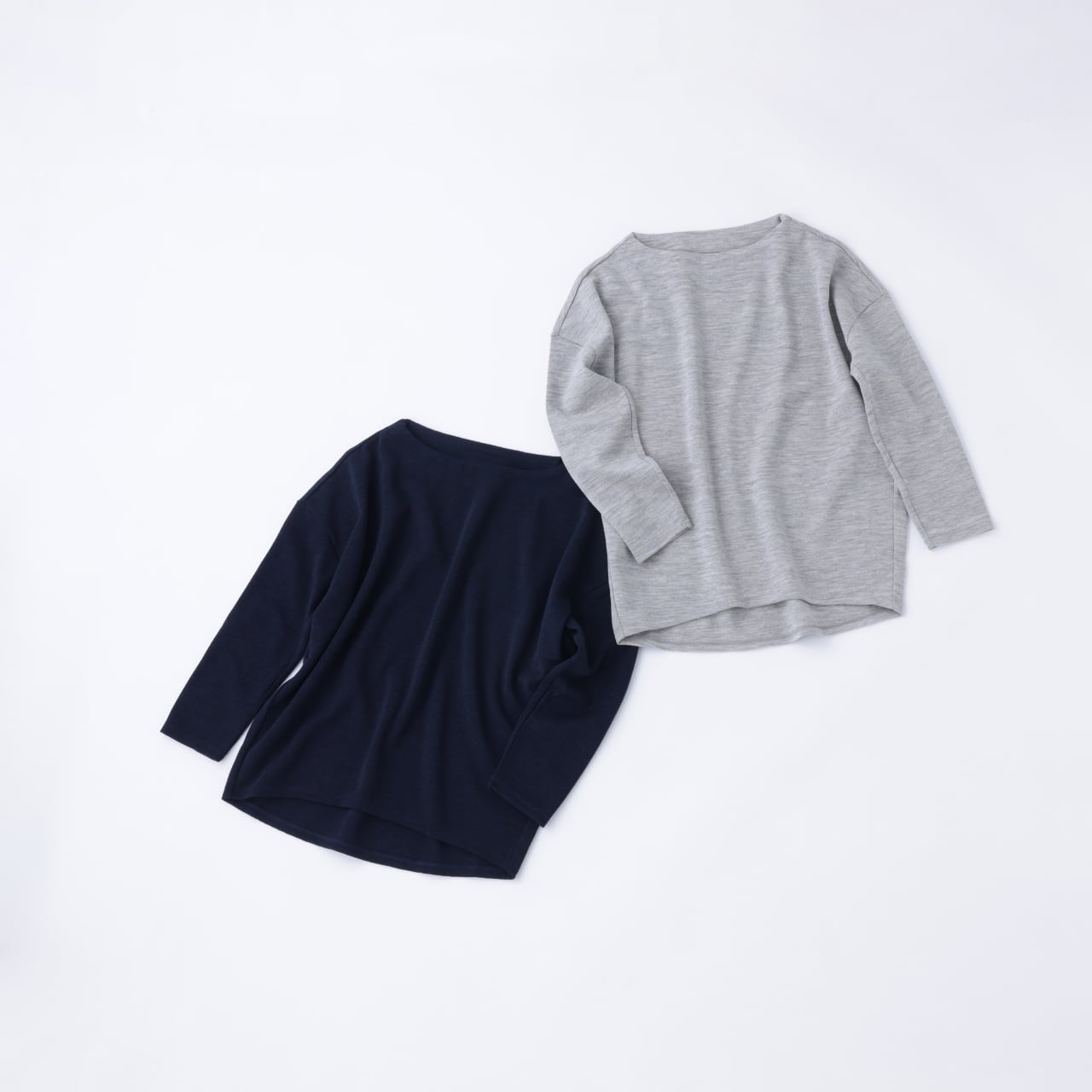 Huminaa ボートネックニット