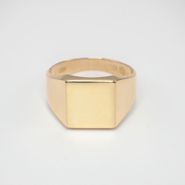 K18 約17号 シグネットリング ゴールド
