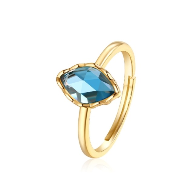 マーキースリング　ブルートパーズ　SILVER　0169