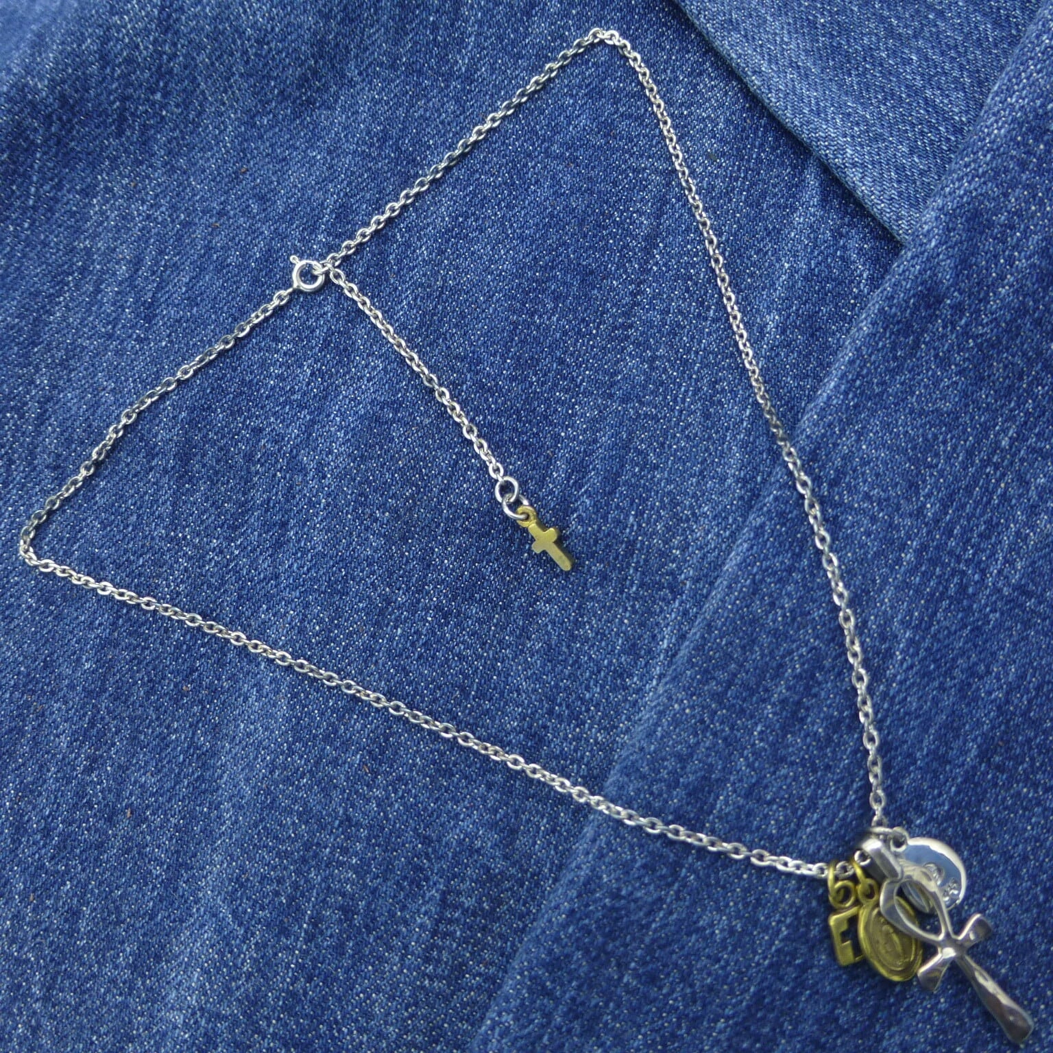 本物】 amp japan Small Egiptian with Brass Crosses シルバー クロス