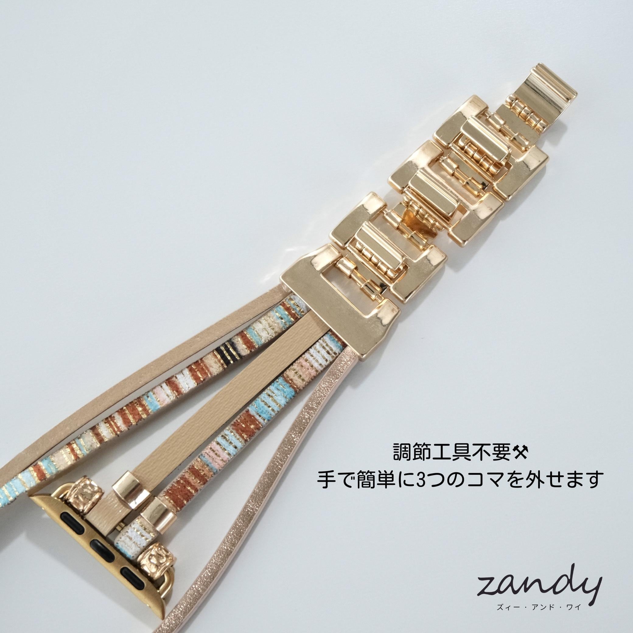 レザーブレスレットバンド】B003 アップルウォッチバンド ボヘミアン調