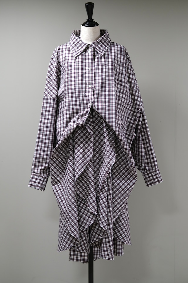 【AKIKOAOKI】2 way shirt dress 02