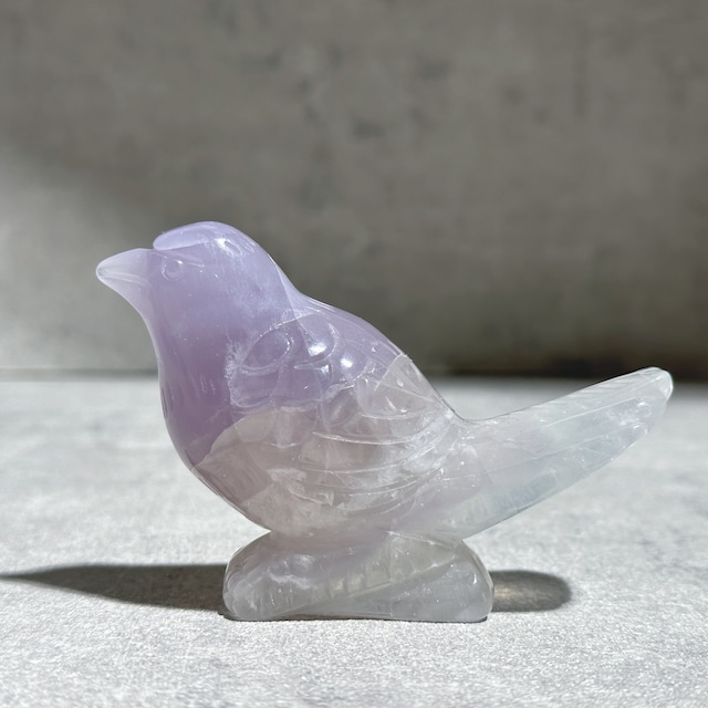 パープルフローライト 鳥02◇ Purple Fluorite ◇天然石・鉱物・パワーストーン