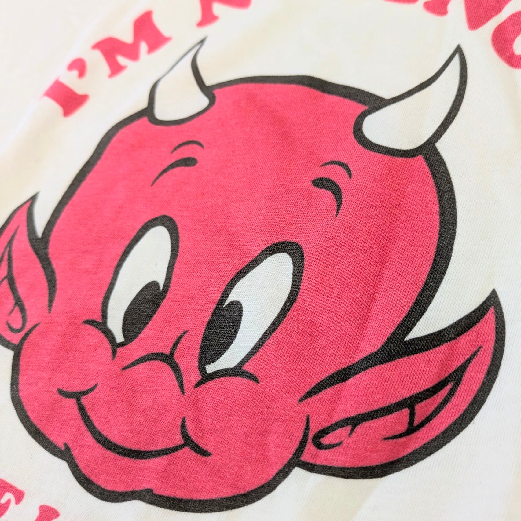 ♧【 Hot Stuff the Little Devil ( ホットスタッフ ザ リトルデビル ) 】 『I'm no a ANGEL 』Tシャツ 〚アメリカン雑貨 アメトイ〛