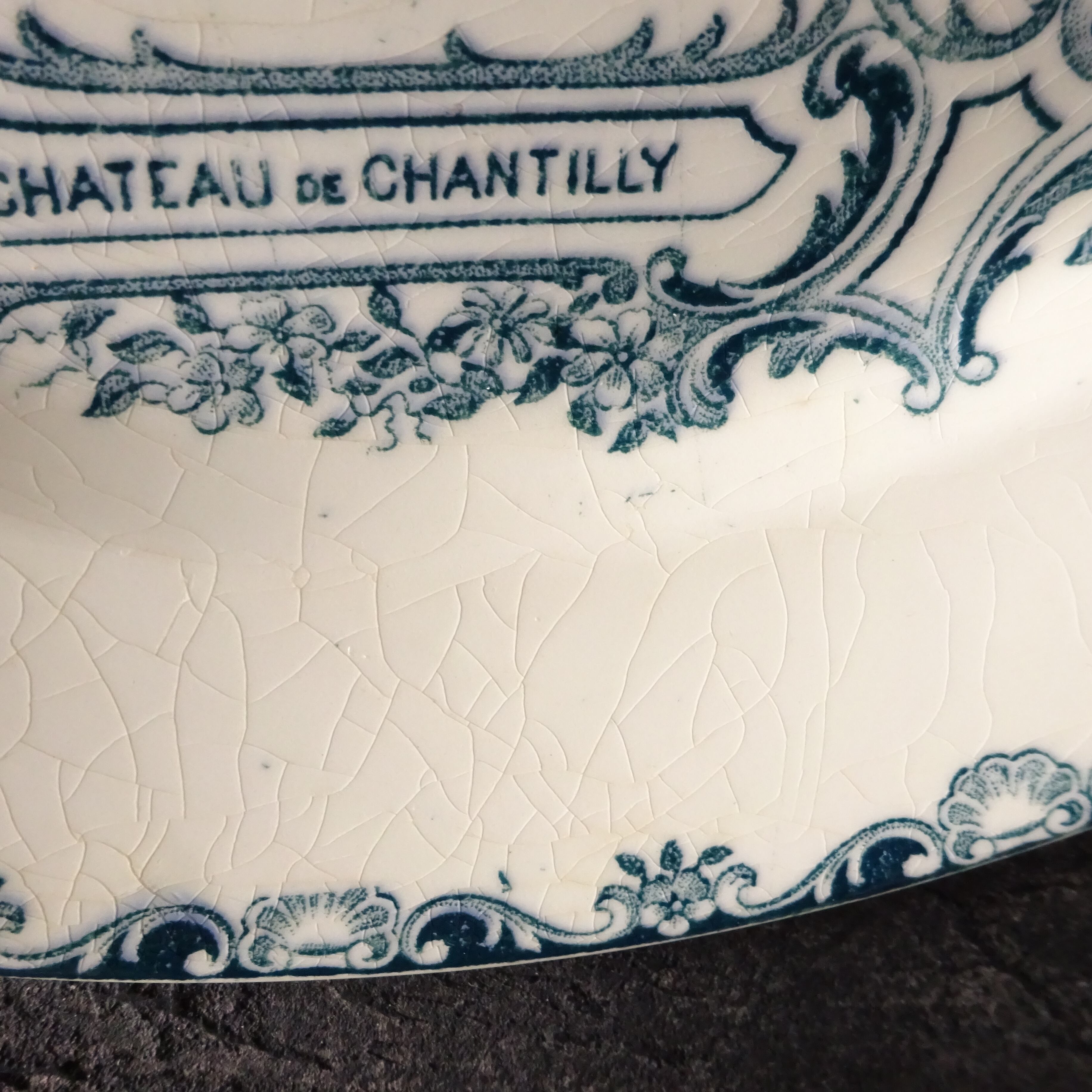 ☆TERRE DE FER Cleirefontaine modèle CHATEAUX 《CHATEAU DE CHANTILLY》 assiette plate
