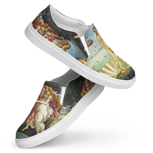 【サンドロ・ボッティチェッリ 】～ヴィーナスの誕生～絵画スニーカー/スリッポンシューズ