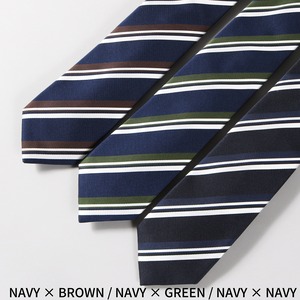 【単品】THE NAVY　ネクタイ　ストライプ　①