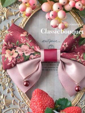 華千代帯：クラシックブーケ