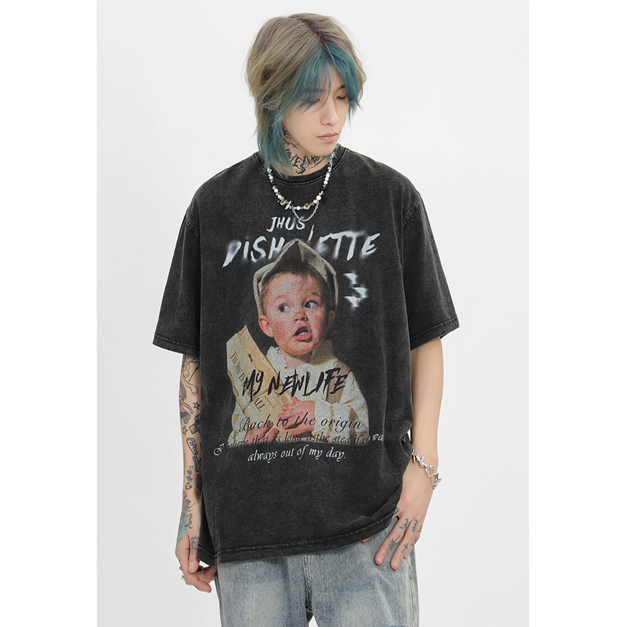 VINTAGE ストリート  スケートボード・ボーイTシャツ T139